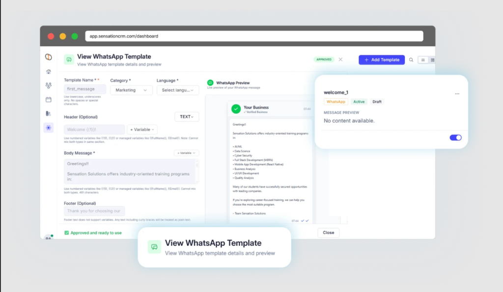 Group Messages & Campaign WhatsApp Sequences WhatsApp Integration